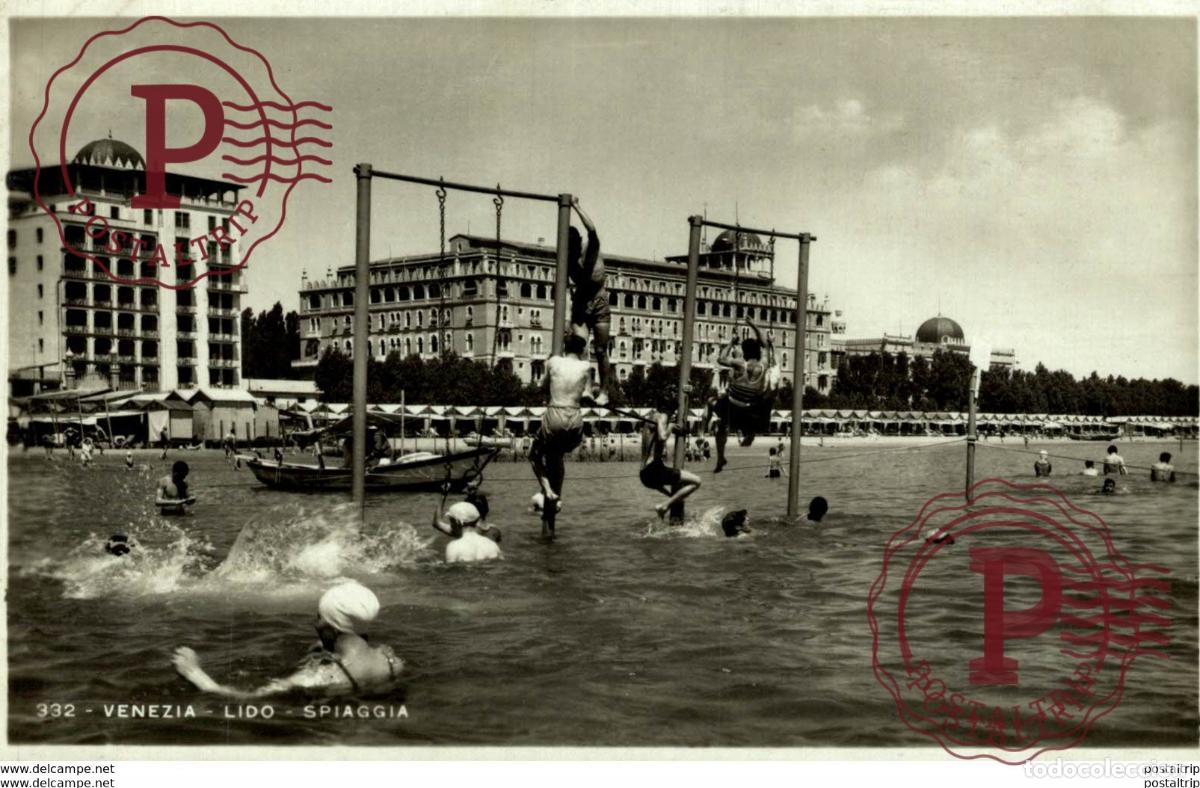 Postales: RPPC VENEZIA LIDO SPIAGGIA Italie ITALIA ITALIAN ITALY
