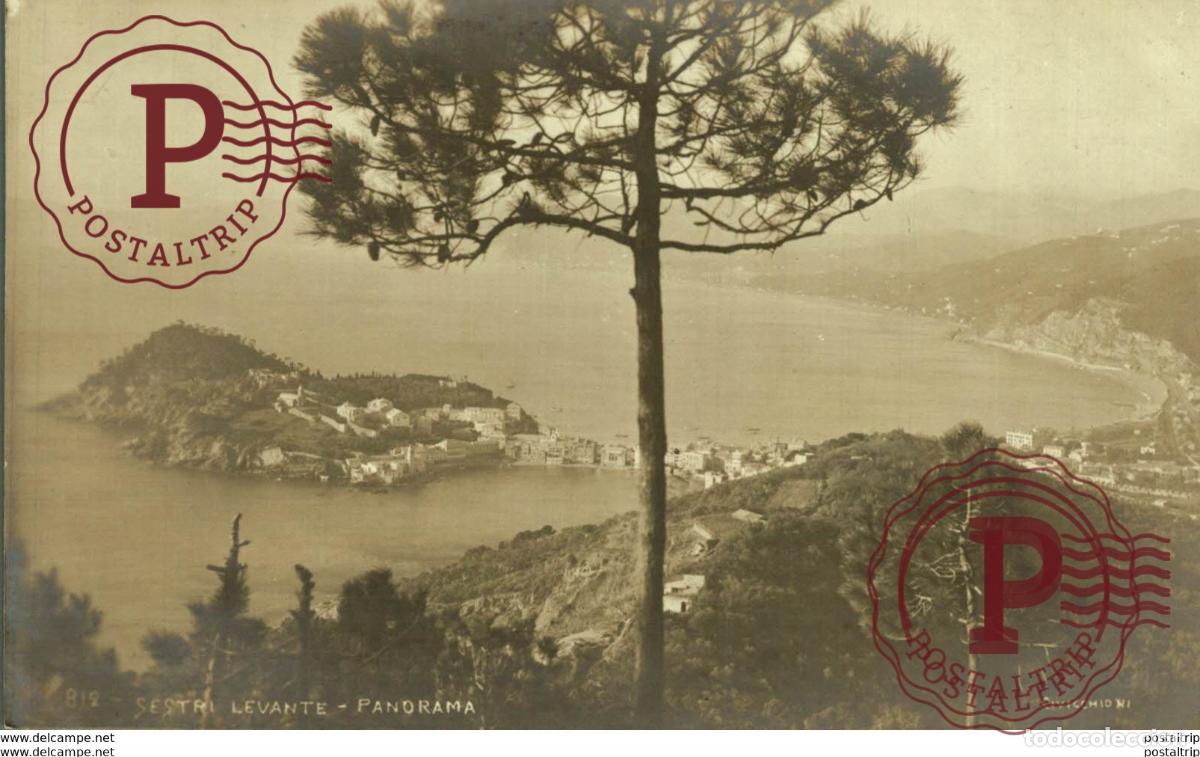 Postales: RPPC RARE SESTRI LEVANTE PANORAMA Italie ITALIA ITALIAN ITALY