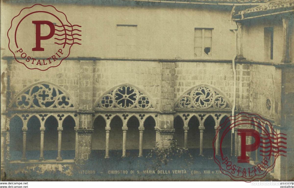 Postales: RPPC VITERBO CHIOSTRO DI S MARIA DELLA VERITA Italie ITALIA ITALIAN ITALY