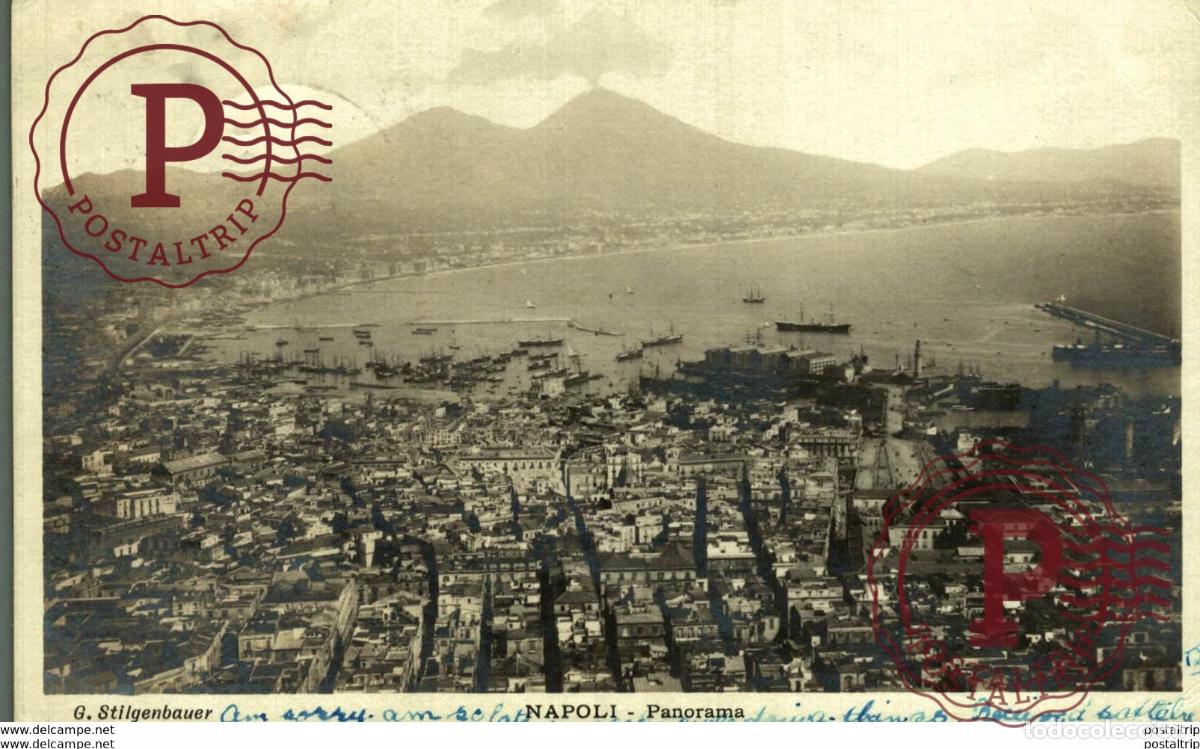 Postales: RPPC NAPOLI PANORAMA STILGENBAUER Italie ITALIA ITALIAN ITALY