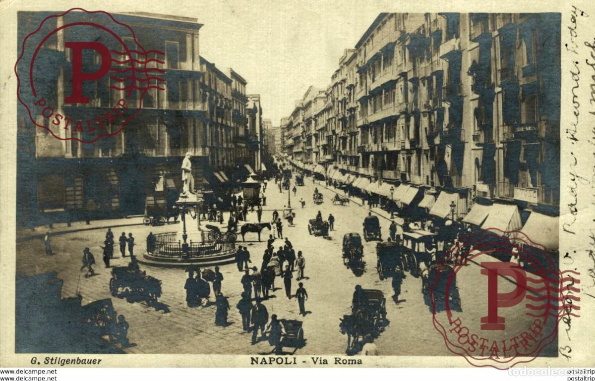 Postales: RPPC RARE NAPOLI VIA ROMA L STILGENBAUER Italie ITALIA ITALIAN ITALY