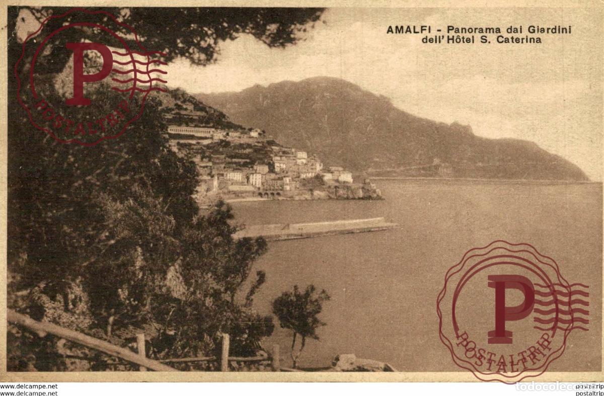 Postales: AMALFI . Panorama dai giardini dell h&ocirc;tel S.Caterina Italien, ITALIA, ITALY, ITALIE