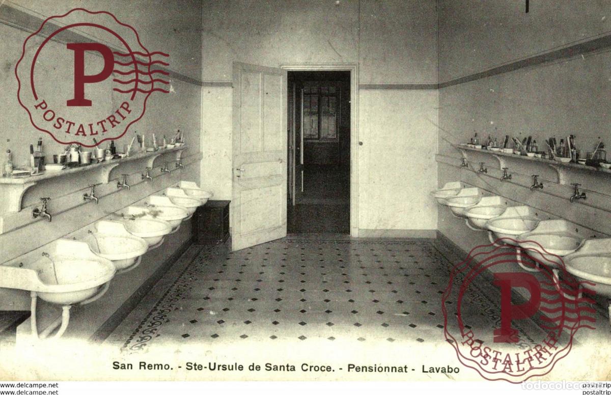 Postales: SAN REMO Ste Ursule de Santa Croce pensionnat lavabo Italien, ITALIA, ITALY, ITALIE