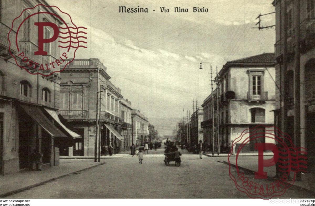 Postales: Messina - Via Nino Bixio Italien, ITALIA, ITALY, ITALIE