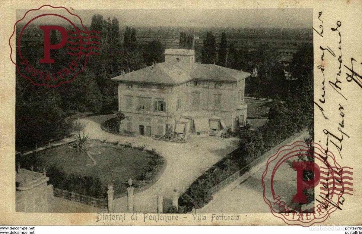 Postales: TRES RARE DINTORNI DI PONTENURE VILLA FORTUNATA Italien, ITALIA, ITALY, ITALIE