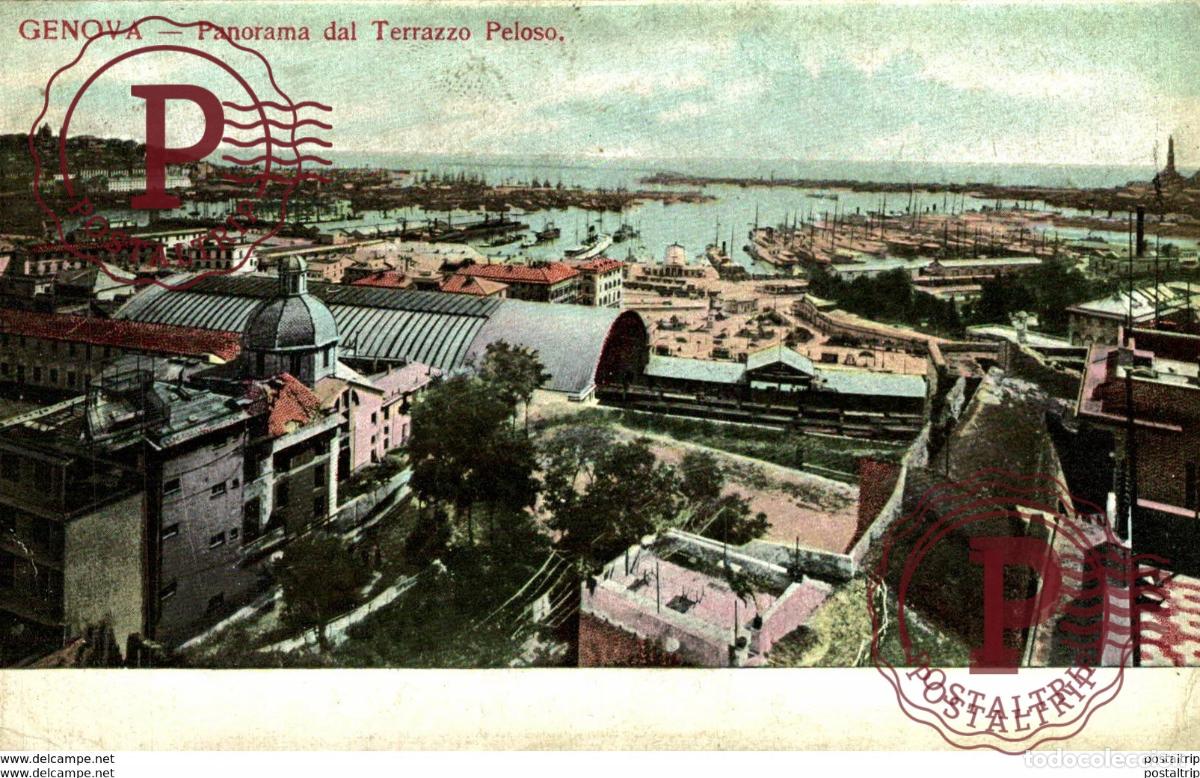 Postales: GENOVA PANORAMA DAL TERRAZZO PELOSO Italien, ITALIA, ITALY, ITALIE