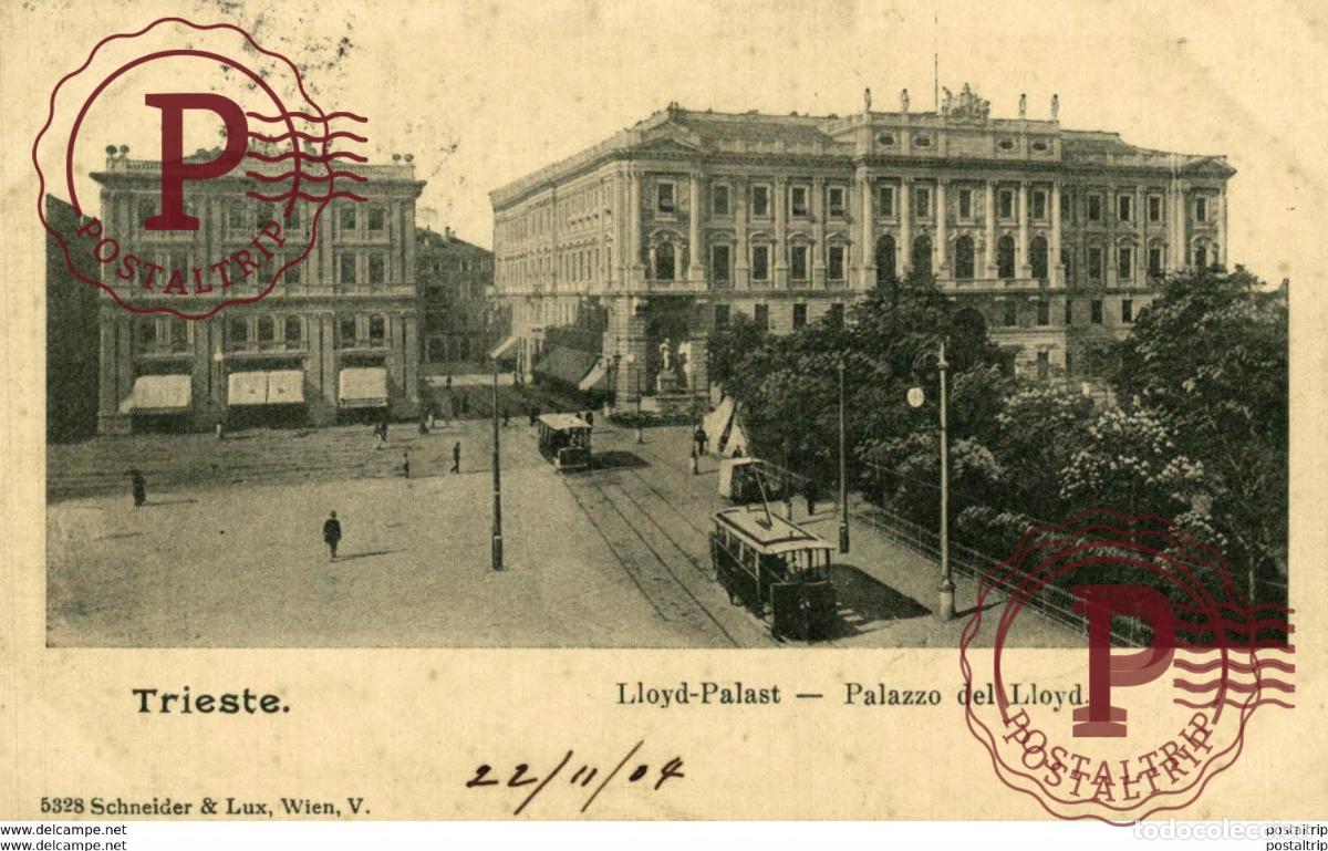 Postales: Italy - Trieste - Lloyd Palast - Tram PALAZZO DEL LLOYD Italien, ITALIA, ITALY, ITALIE
