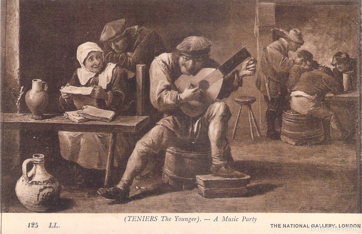 Postales: Postal Arte National Gallery David Teniers A Music Party Publicidad Horsine