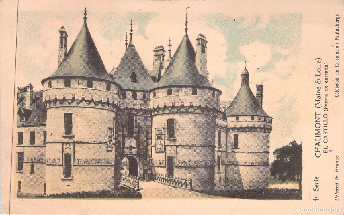 Postais: Postal del Castillo de Chaumont-sur-Loire - Puerta de Entrada
