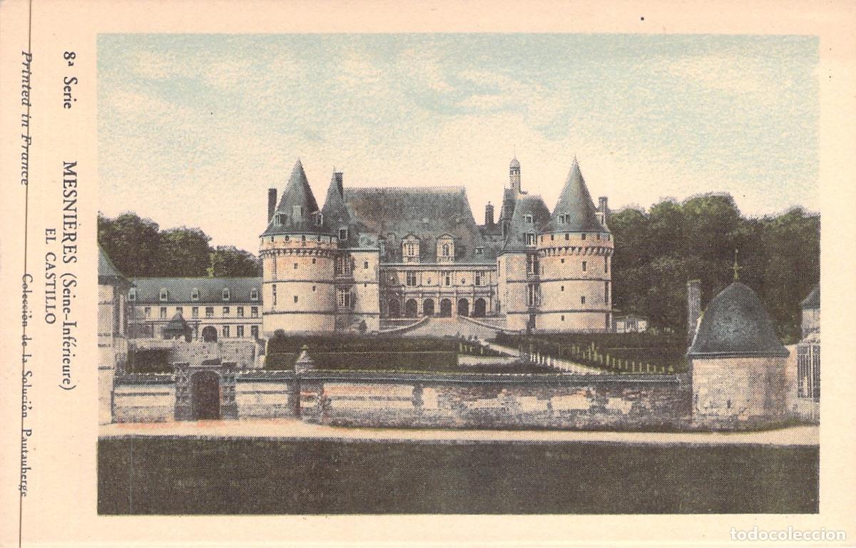 Postais: Postal del Castillo de Mesni&egrave;res-en-Bray, Francia