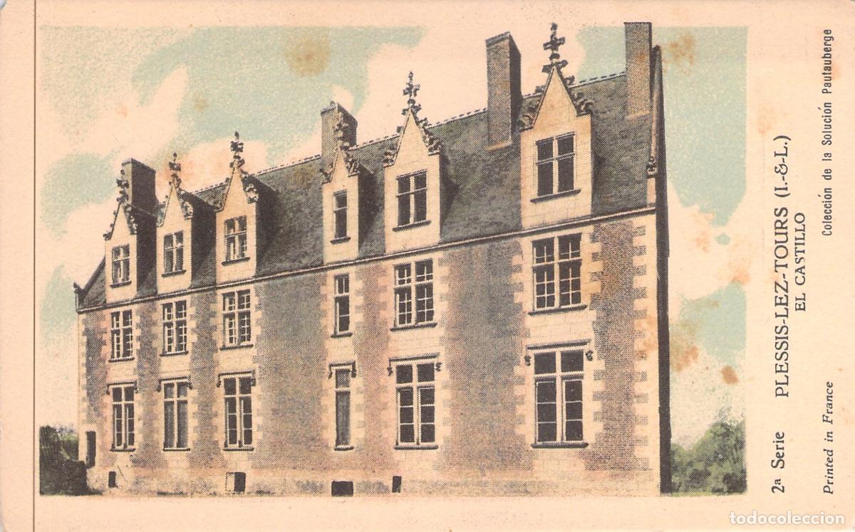 Postales: Postal del Castillo de Plessis-les-Tours, Indre-et-Loire, Francia