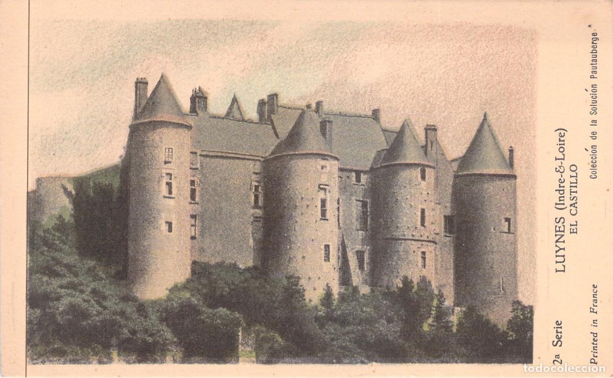 Postales: Postal del Castillo de Luynes en Indre-et-Loire, Francia