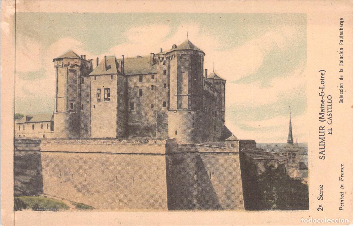 Postales: Tarjeta Postal del Castillo de Saumur en Maine-et-Loire, Francia