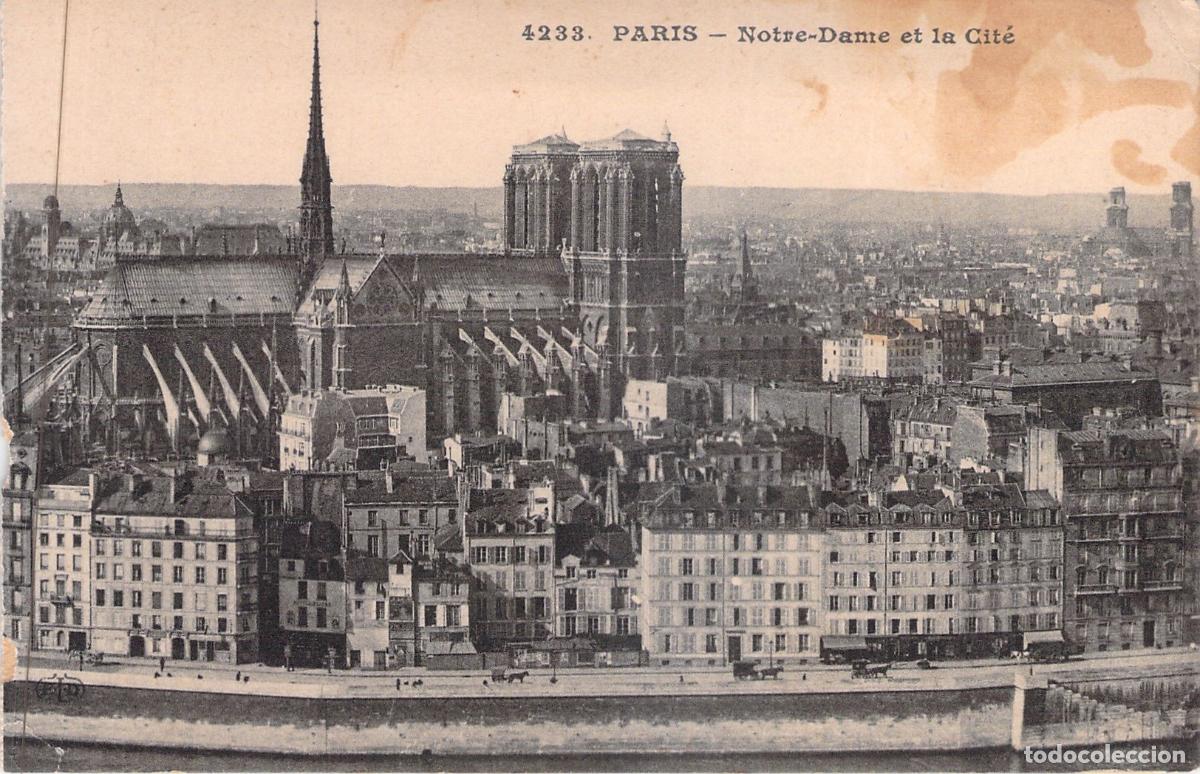 Postales: Postal de Par&iacute;s - Catedral de Notre-Dame y la Cit&eacute;