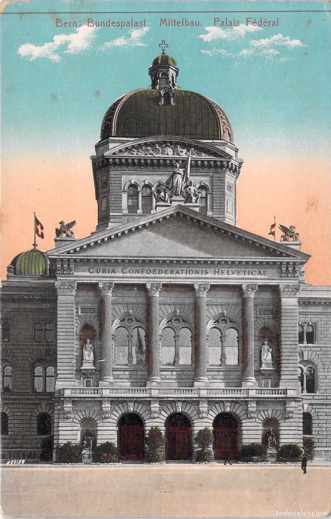 Postales: Postal de Berna, Palacio Federal de Suiza, Bundespalast