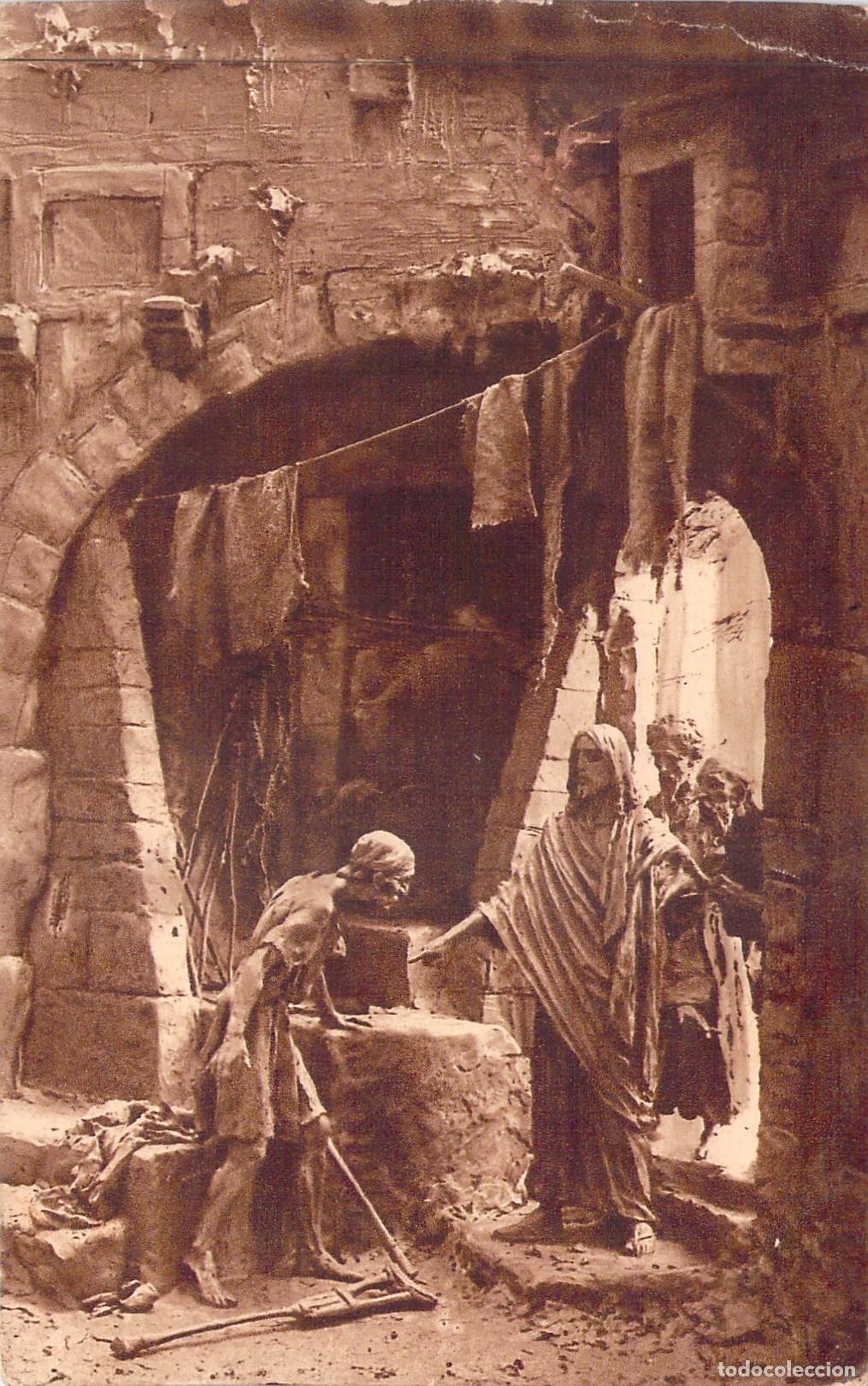 Postales: Postal de Escultura de D. Mastroianni: El Paral&iacute;tico de Betsaida
