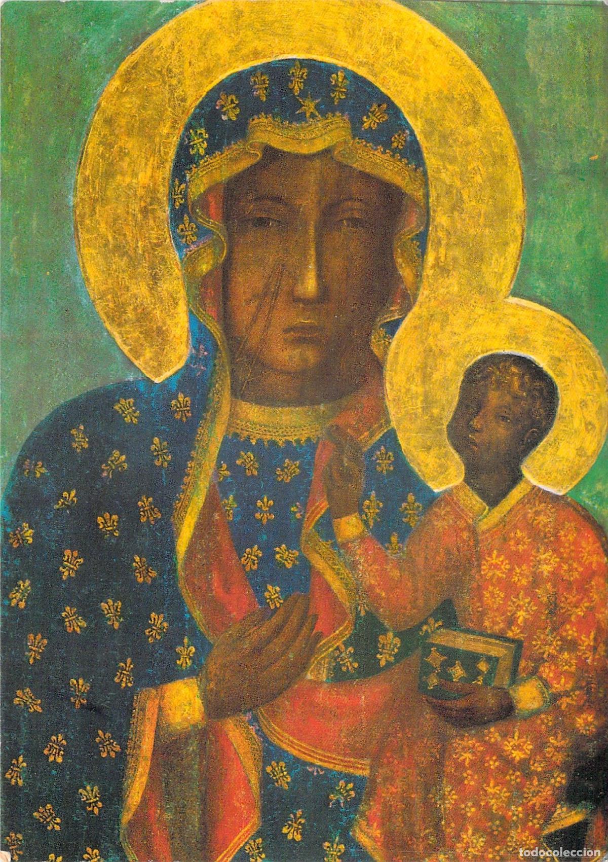 Postales: Postal Religiosa de la Virgen Negra de Jasna G&oacute;ra, Polonia