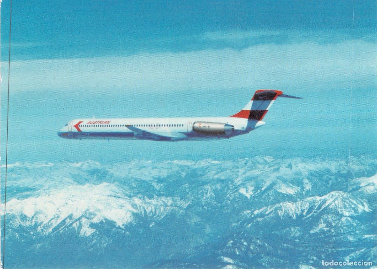 Postales: Postal Avi&oacute;n McDonnell Douglas MD-81 de Austrian Airlines