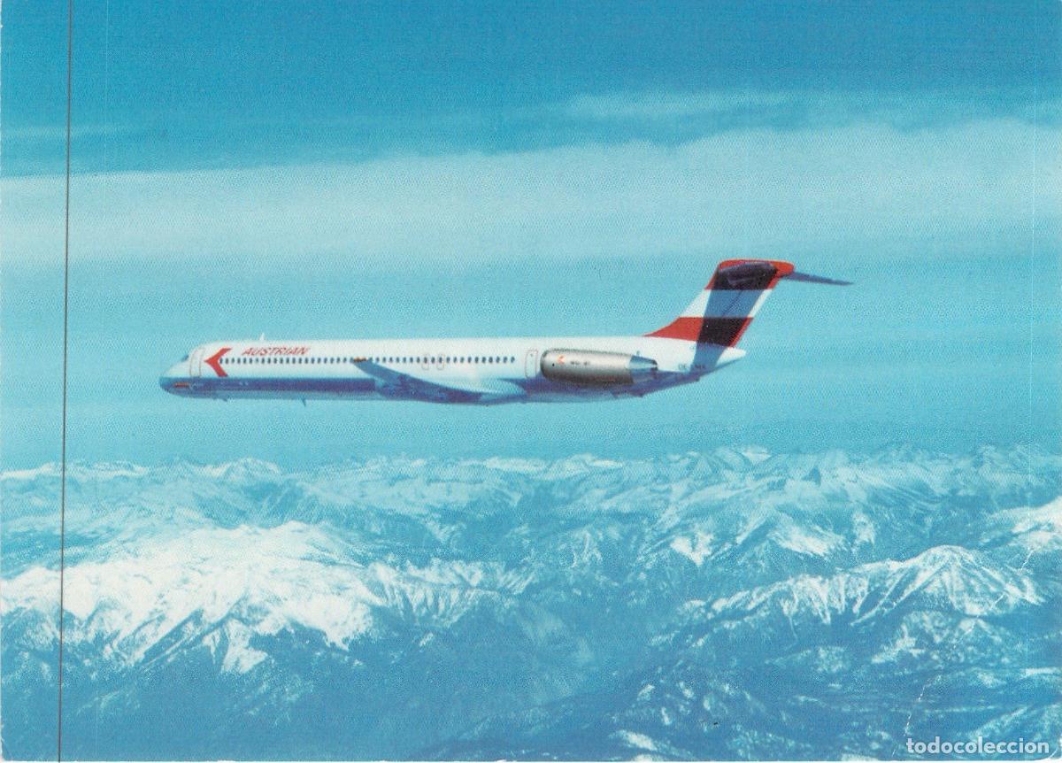 Postales: Postal de Avi&oacute;n McDonnell Douglas MD-81 de Austrian Airlines