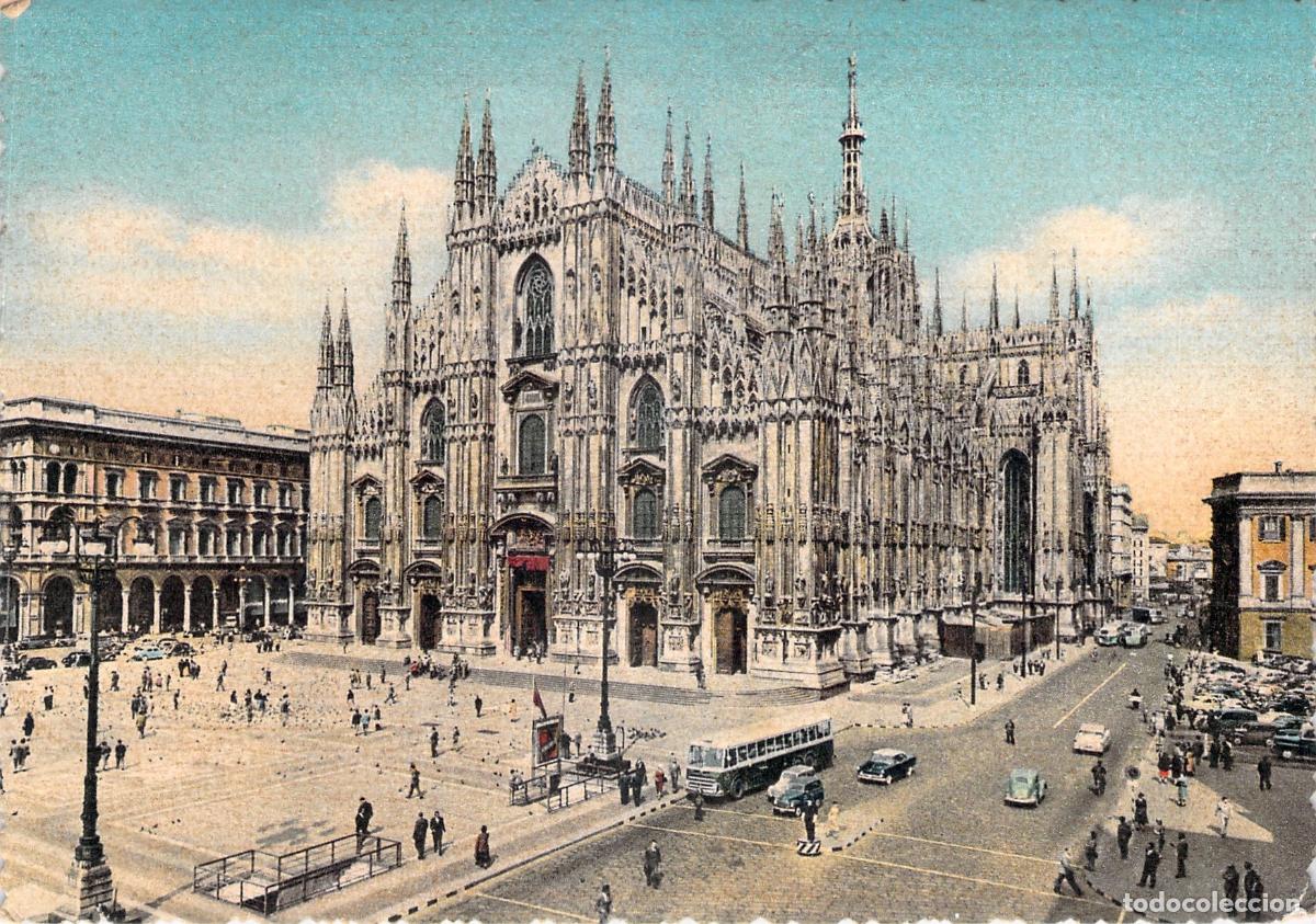 Postales: Postal de la Catedral Duomo de Mil&aacute;n, Italia - Arquitectura G&oacute;tica