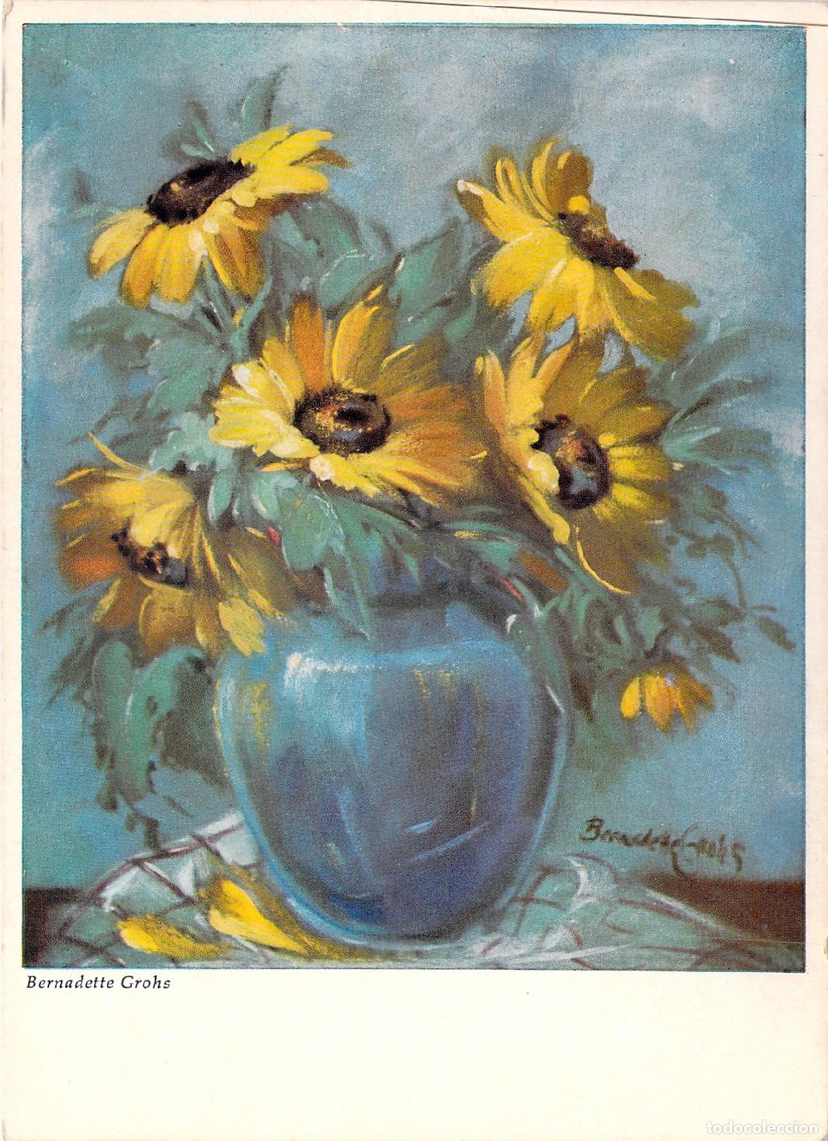 Postales: Postal Art&iacute;stica de Girasoles por Bernadette Grohs