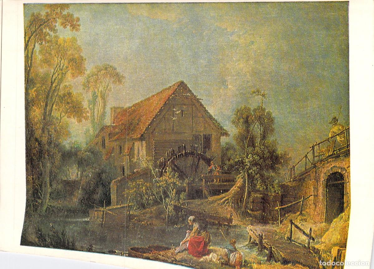 Postales: Tarjeta Postal El Molino de Fran&ccedil;ois Boucher Museo del Louvre
