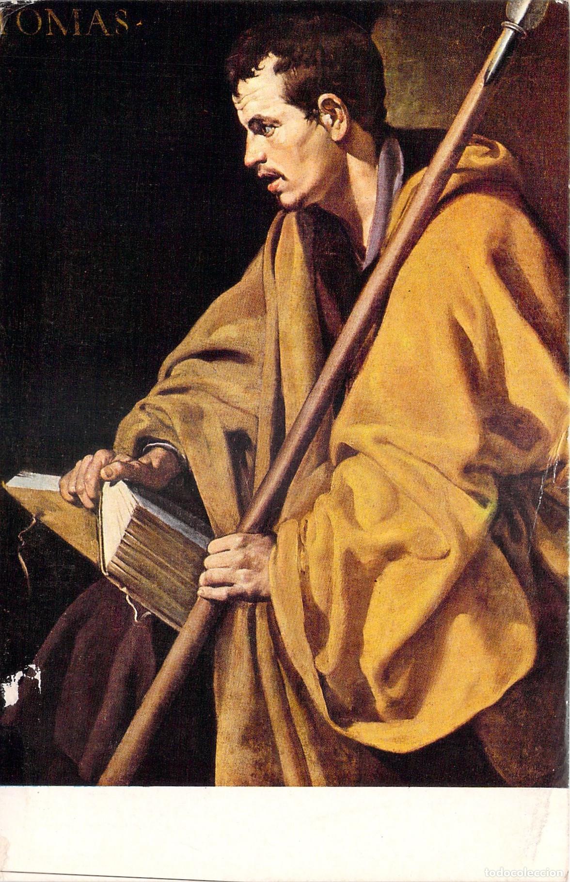 Postales: Postal de Arte Diego Vel&aacute;zquez El Ap&oacute;stol Santo Tom&aacute;s Museo de Orleans