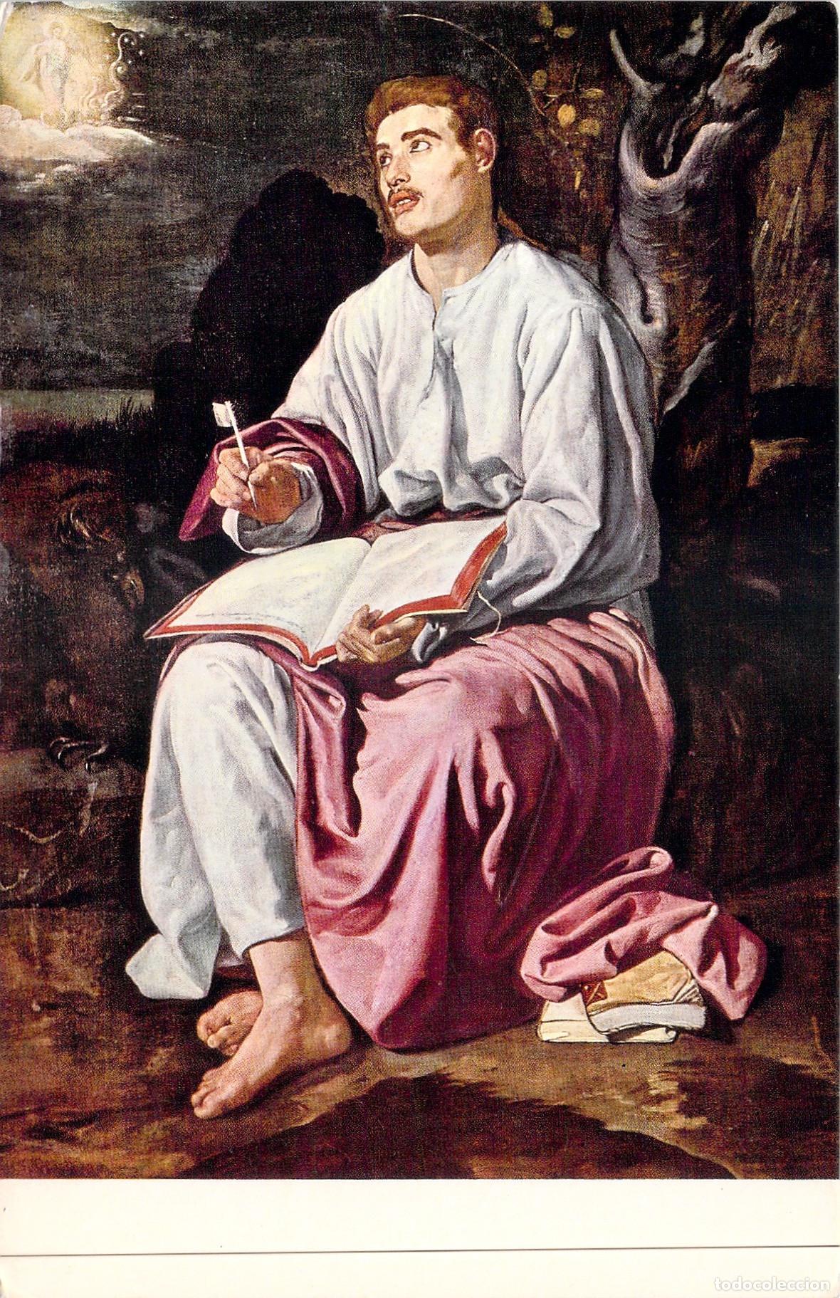 Postales: Postal Vel&aacute;zquez San Juan Evangelista en Patmos Galer&iacute;a Nacional