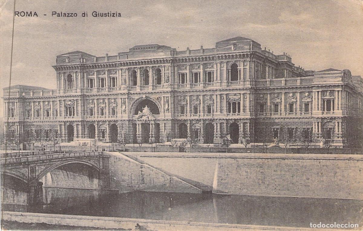 Postales: Postal de Roma: Palazzo di Giustizia y el R&iacute;o T&iacute;ber