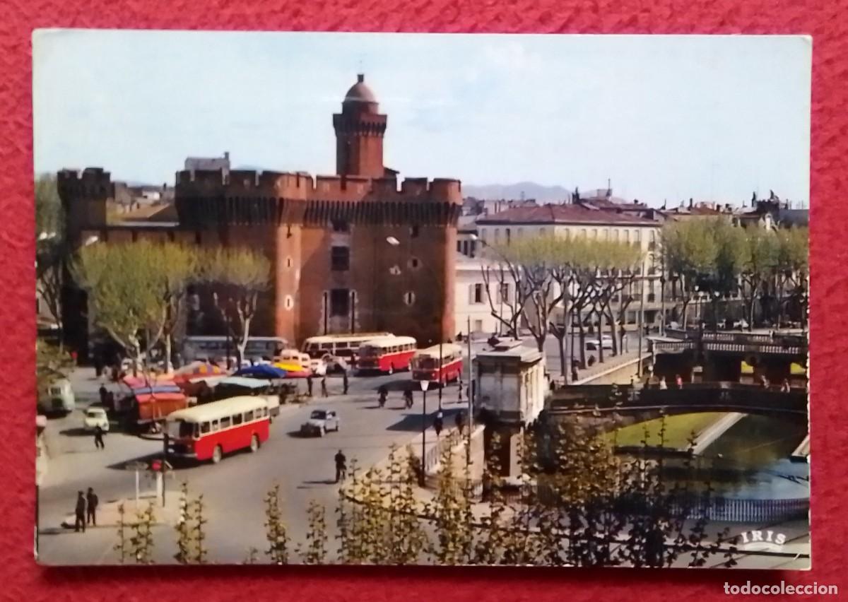 Postales: POSTAL POST CARD CARTE POSTALE LE ROUSSILLON PERPIGNAN PERPI&Ntilde;&Aacute;N..LE CASTILLET..FRANCIA AUTOBUSES BUS
