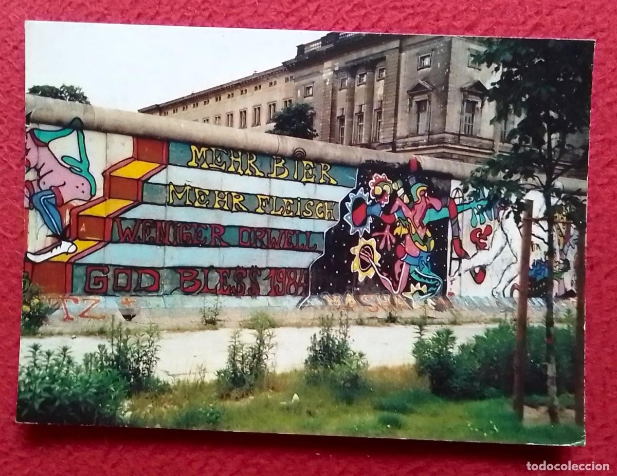 Postales: POSTAL POSTKARTE MURO DE BERLIN BERLINER MAUER THE WALL RDA RFA ALEMANIA..IN DER STRESEMANN STRASSE.