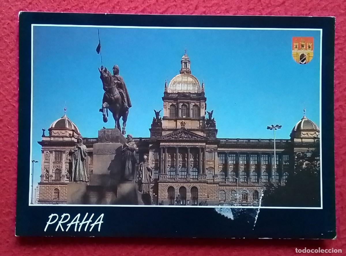 Postales: POSTAL POST CARD CHECOSLOVAQUIA REPUBLICA CHECA PRAHA PRAGA MUSEO NACIONAL MEMORIAL SAN VENCESLAO...