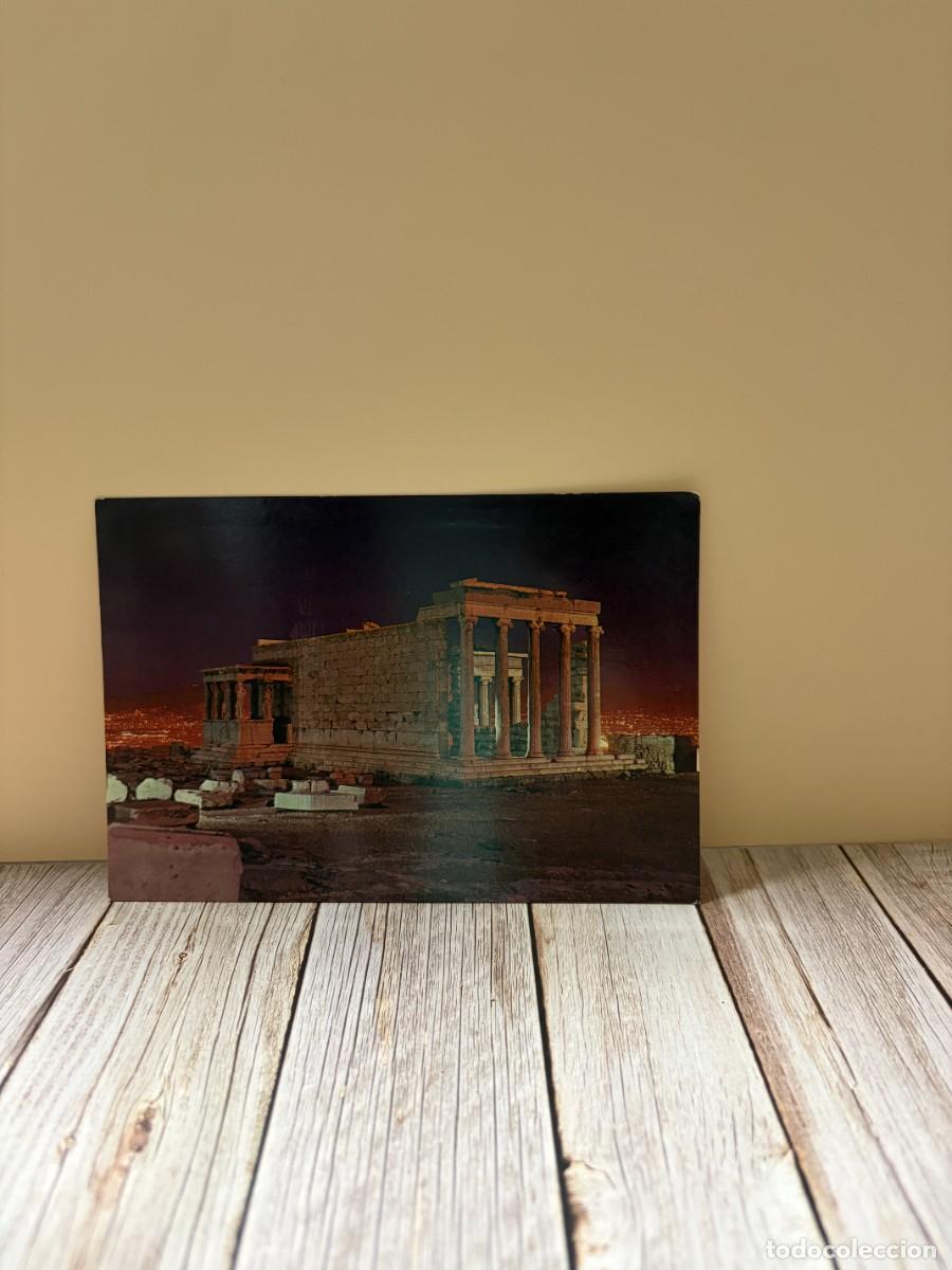 Postales: TARJETA POSTAL &ndash; GRECIA &ndash; TEMPLO CL&Aacute;SICO ILUMINADO DE NOCHE &ndash; POSTAL VINTAGE &ndash; ATHENS &ndash;