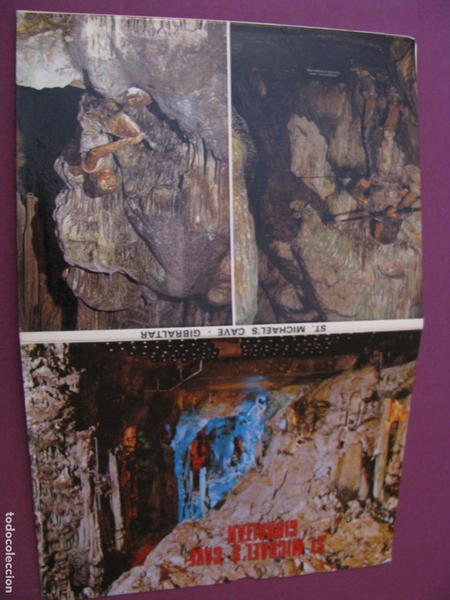Postales: TIRA DE 5 POSTALES DE GIBRALTAR. ST. MICHAEL'S CAVE.