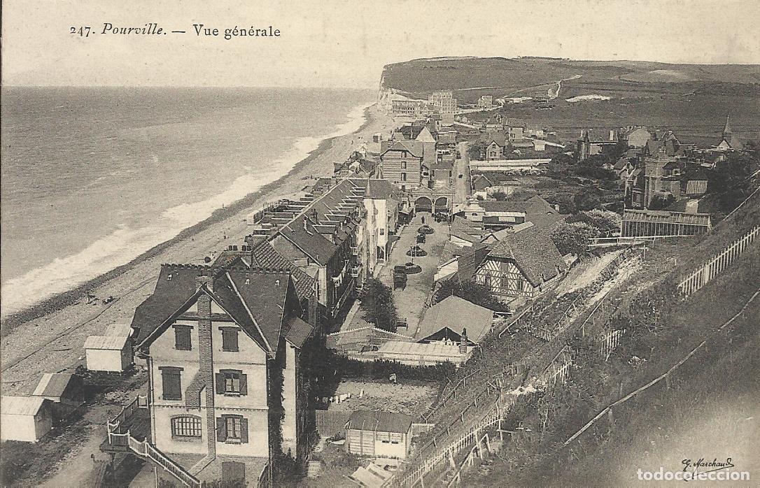 Postales: Postal Pourville. Vue generale. 247. Postal Francia. Sin escribir. 9x14 cm. Principios s. XX.