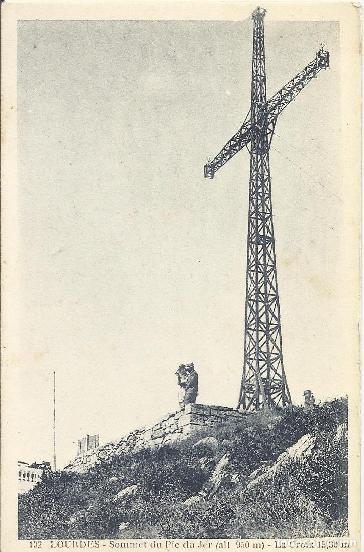 Postales: Postal Lourdes. 132. Sommet du Pic du Jer. Postal Francia. Sin escribir. 9x14 cm. 1910 aprox.