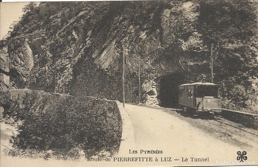 Postales: Postal Les Pyrenees. Pierrefitte &agrave; Luz. Le Tunnel. Francia. Sin escribir. 9x14 cm. 1910 aprox.