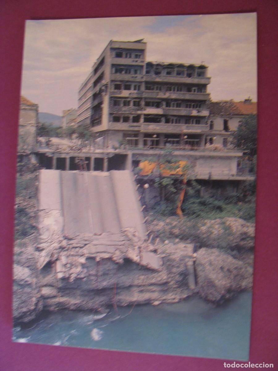 Postales: POSTAL DE MOSTAR. BOSNIA - PUENTE DE TITO DESPUES DE LA GUERRA 1992. FOTO CIRO RAIC.