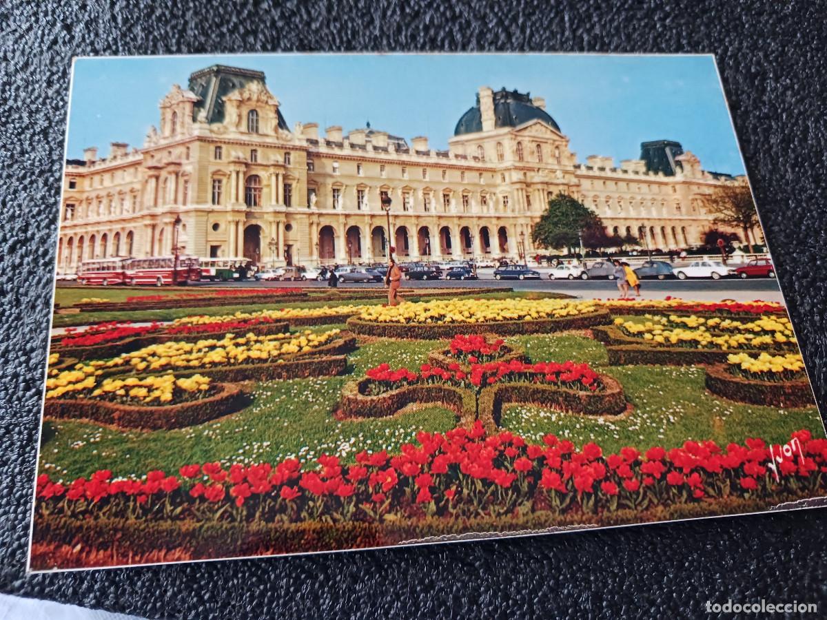 Postales: 75 PARIS, JARDIN DES TUILERIES ET LE PALAIS DU LOUVRE, ED. YVON