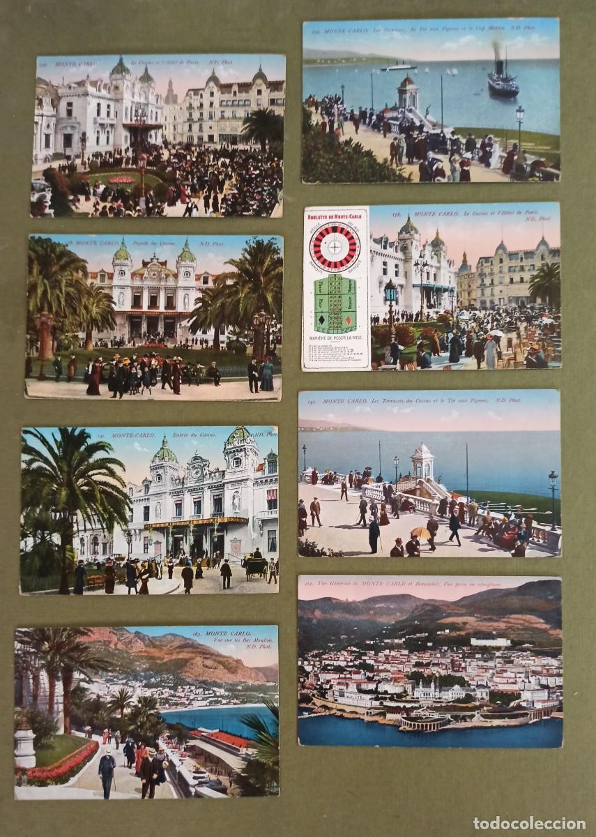 Postales: MONTE-CARLO. 8 Postales Antiguas Montecarlo (M&oacute;naco) - Neurdein Fr&egrave;res - A. Sauvaigo (Nice) c. 1910
