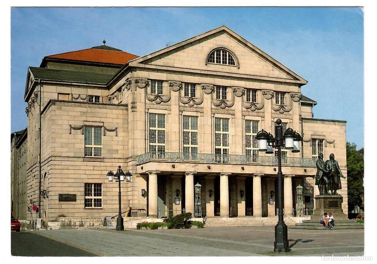 Postales: ALEMANIA. Weimar, DEUTSCHES NATIONALTHEATER (Teatro Nacional Alem&aacute;n). Escrita.