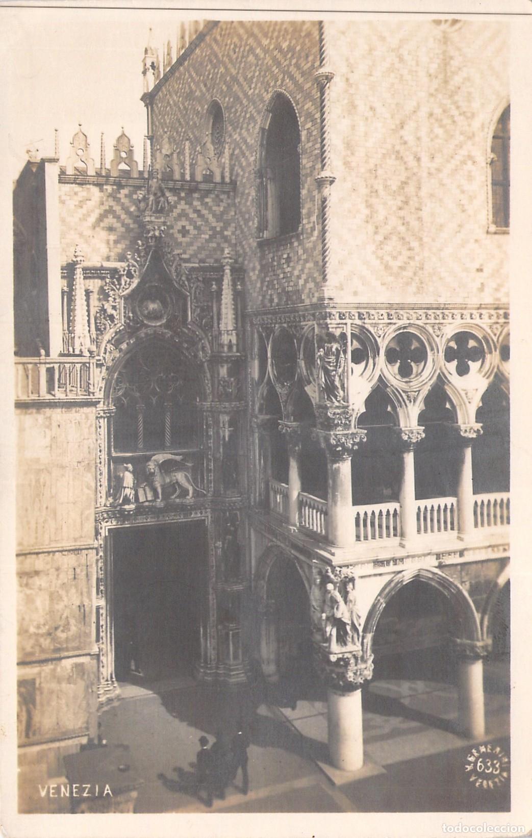 Postales: Postal del Palacio Ducal, Porta della Carta, Venecia, Italia