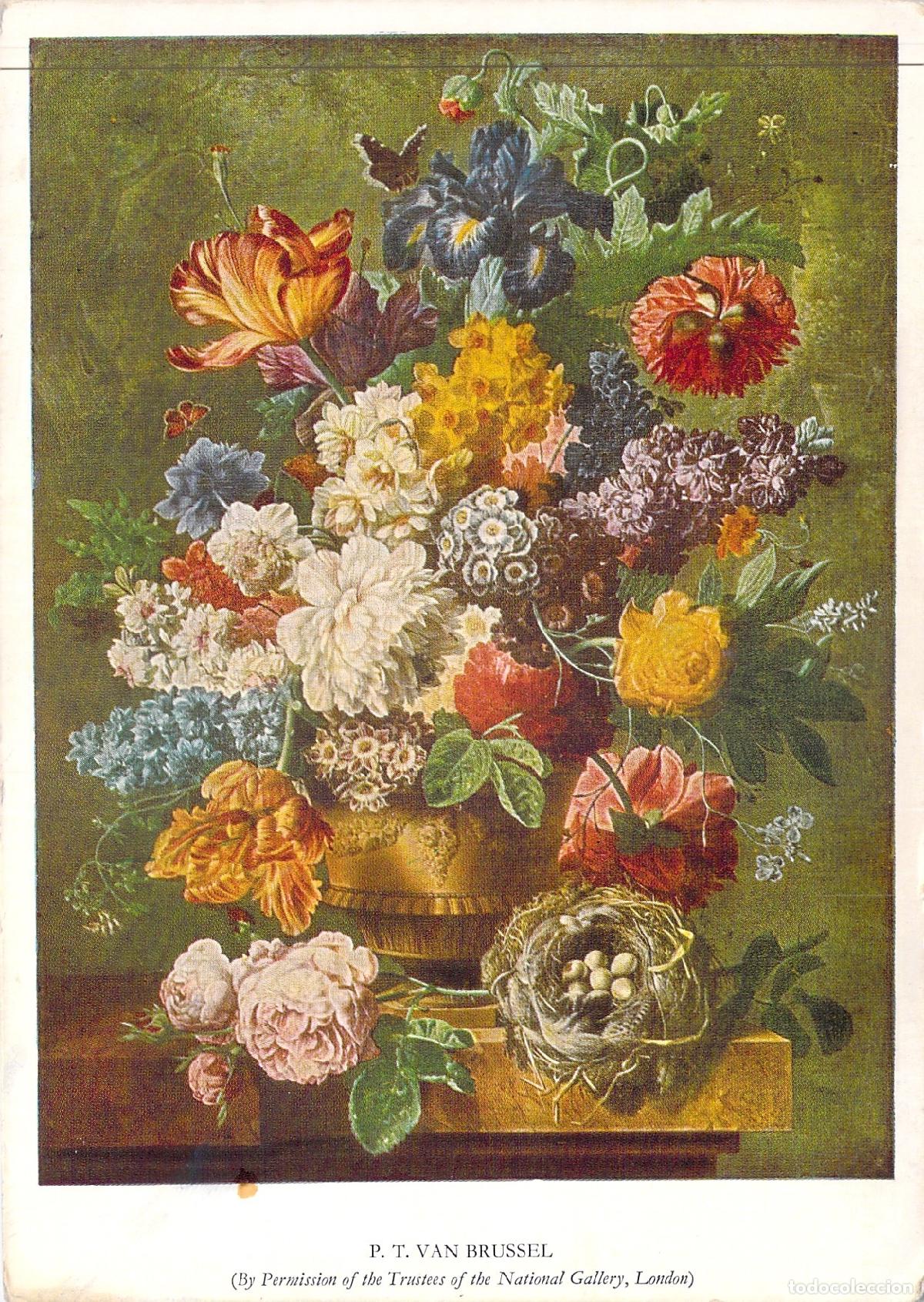 Postales: Postal de Arte Bodeg&oacute;n de Flores de Paul Theodore van Brussel