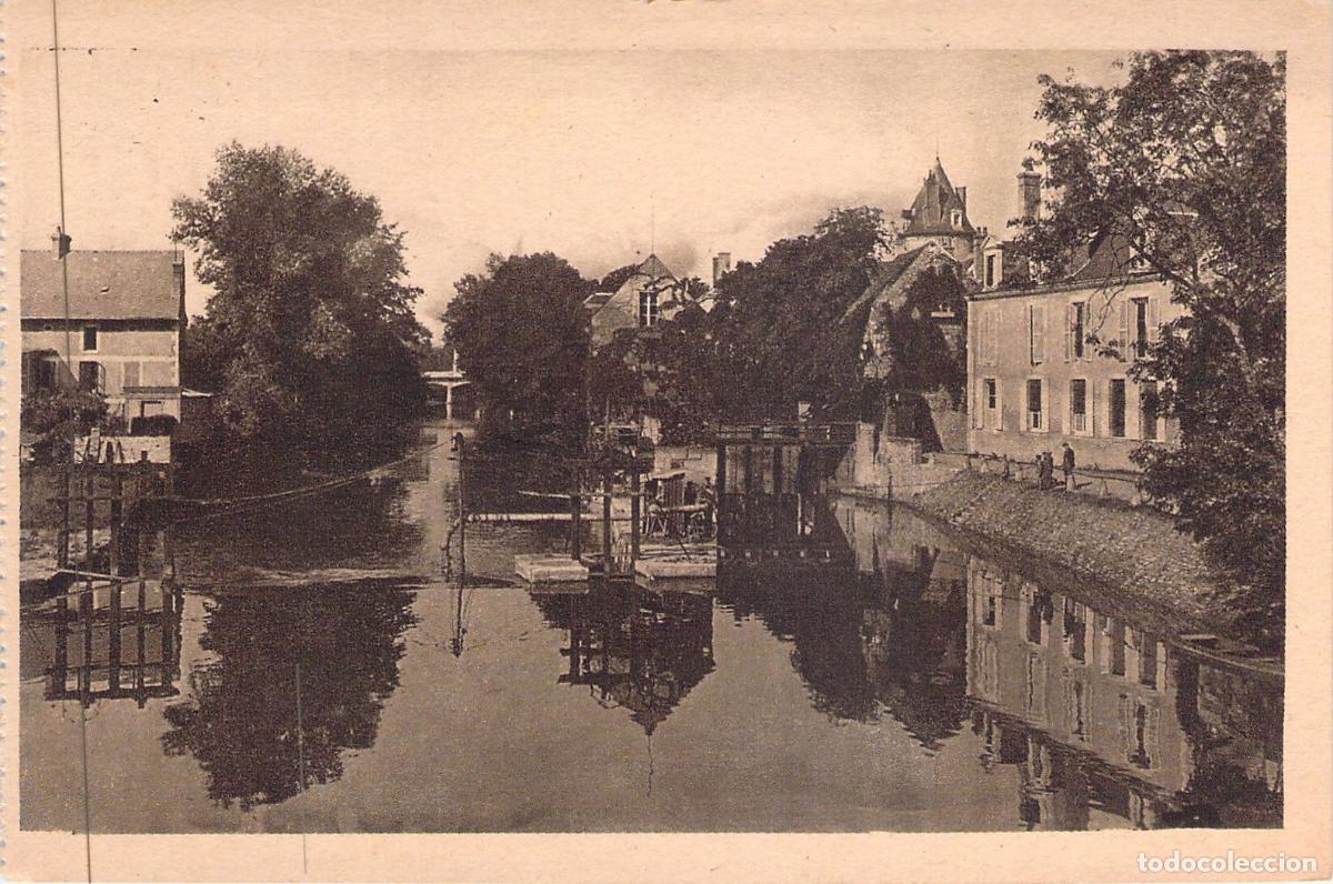 Postales: Postal de Romorantin: R&iacute;o Sauldre e Isla Marin, Francia