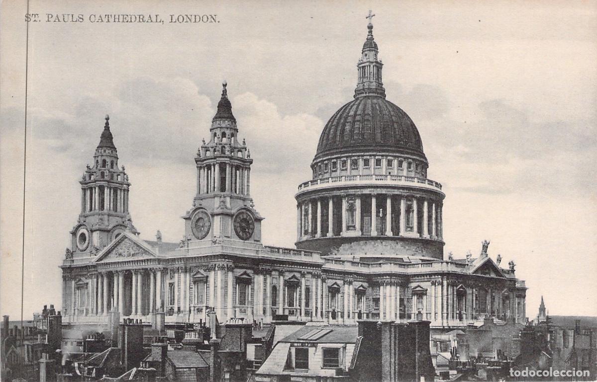 Postkarten: Postal de la Catedral de San Pablo, Londres, Reino Unido