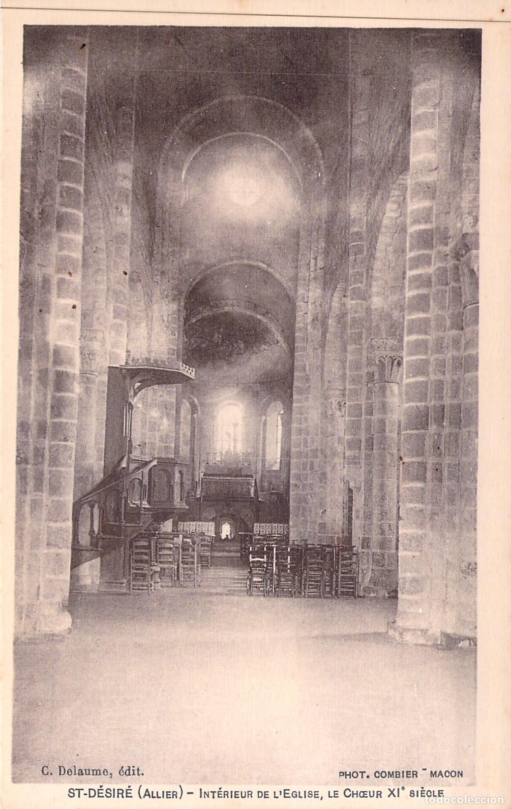 Cartes Postales: Postal Interior de la Iglesia de Saint-D&eacute;sir&eacute;, Coro del Siglo XI