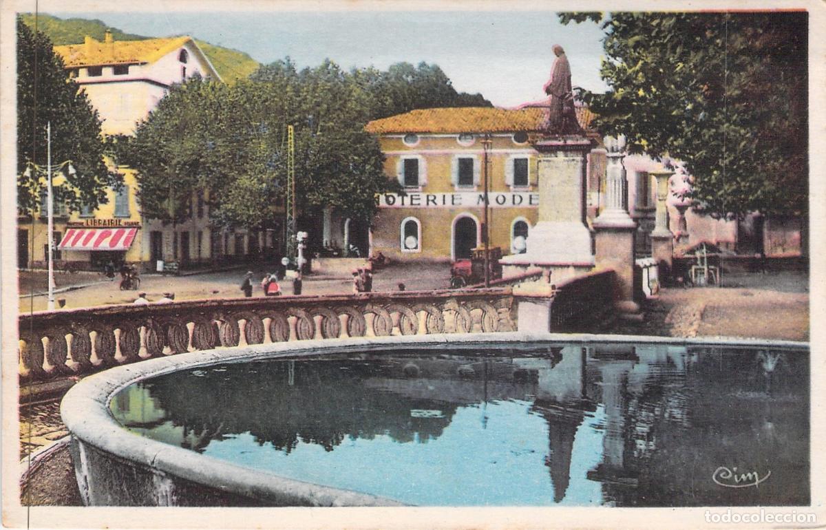 Cartes Postales: Postal de Digne-les-Bains, Cours des Ar&egrave;s y Estatua de Gassendi