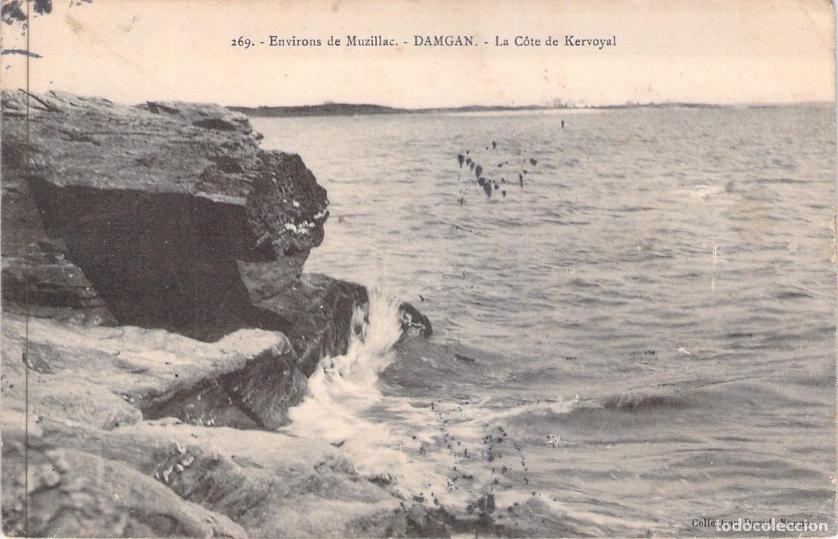 Cartes Postales: Postal de la Costa de Kervoyal, Damgan, Morbihan