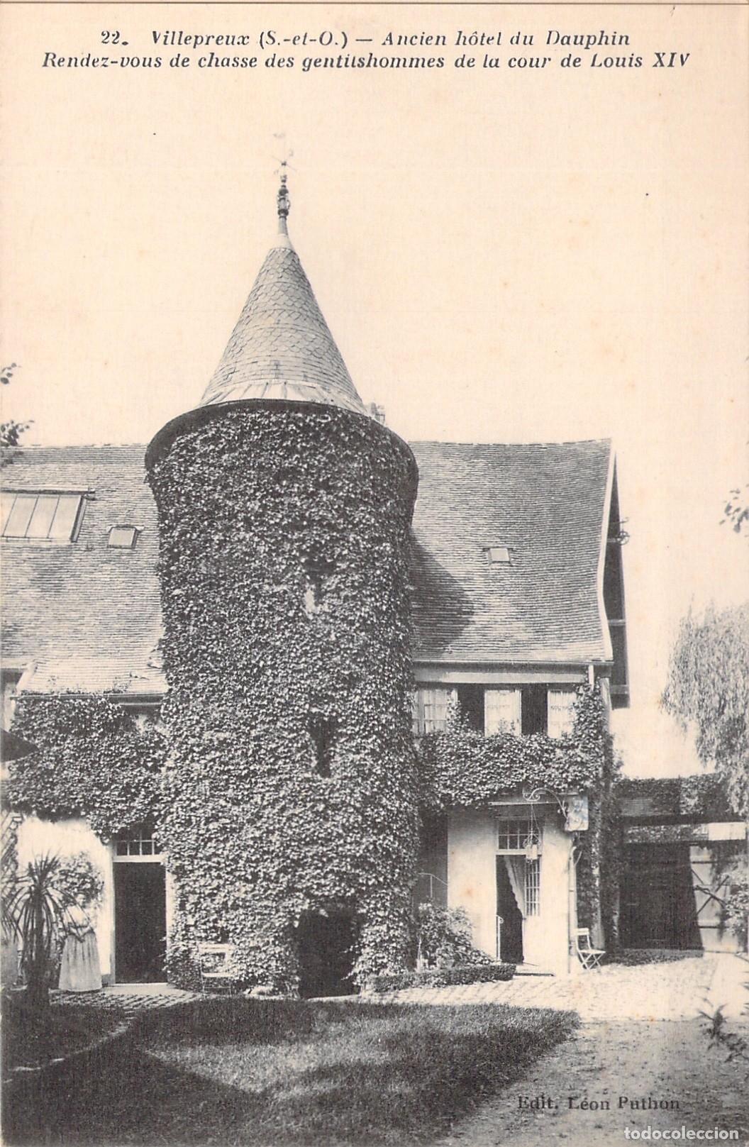 Postkarten: Postal de Villepreux: Antiguo Hotel del Delf&iacute;n y Caza de Luis XIV