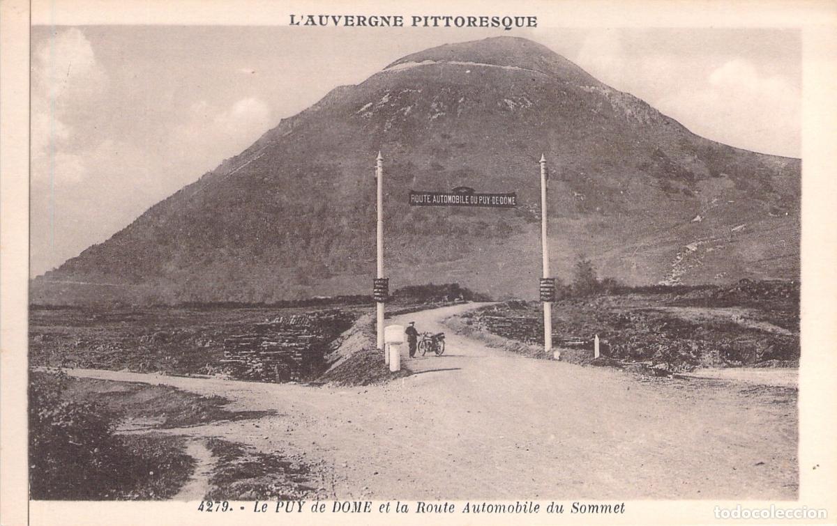 Postkarten: Postal de la Carretera del Sommet en el Puy de D&ocirc;me, Auvergne